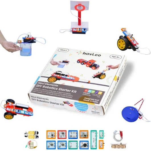 Students being exposed to Havi Robotics Kit